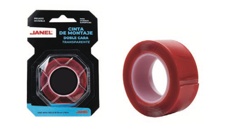 Cinta Montaje Doble Capa 420 Rojo